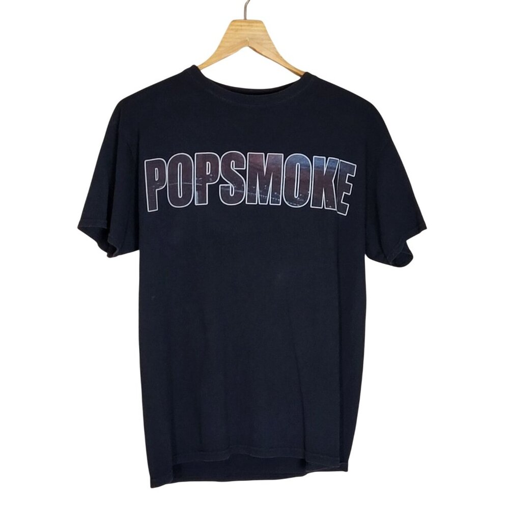 Vlone Pop Smoke Meet The Woo 2 T-Shirt Black Graphic Tee Size Large